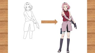 How To Draw Sakura Haruno From Naruto Step By Step Easy Drawing Tamannas Drawing