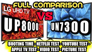 Full Comparison Test Uhd Tv Lg Up8000 Vs Un7300