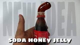 how to make frozen soda and honey jelly with Gummi candy ll  ساخت نوشابه ژله ای 