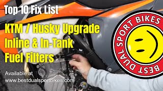 #3 & #4 | Upgrading the Quick Disconnect & In-Tank Fuel Filter on KTM & Husky Bikes