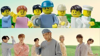 LEGO BTS Dynamite -- Stop-motion Comparison