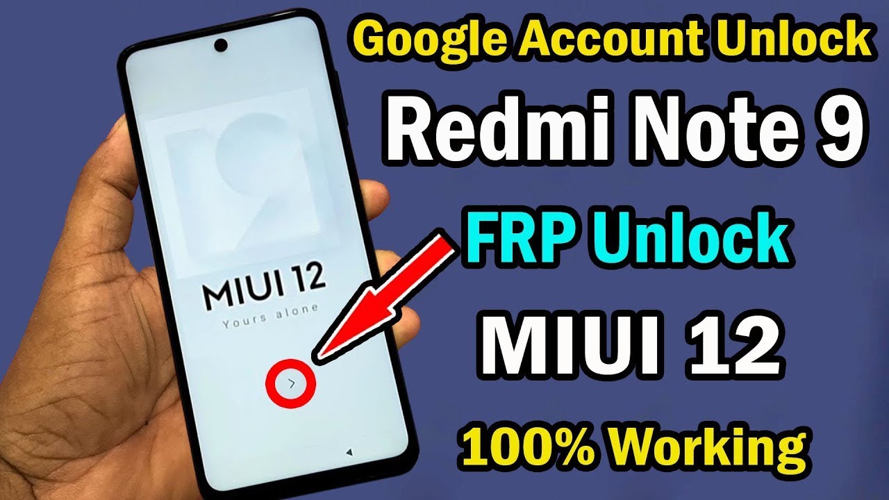 Xiaomi Redmi Mi Note 9 FRP Bypass MIUI 12.5 | Redmi Note Xiaomi Redmi Mi Note 9 FRP Bypass MIUI 12.5 | Redmi Note