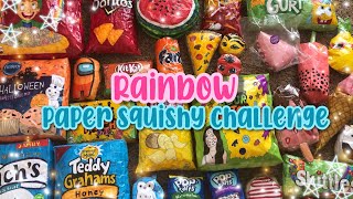 RAINBOW PAPER SQUISHY CHALLENGE! - mini update!