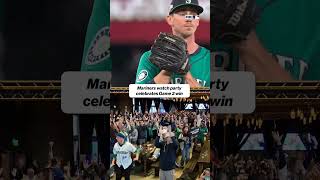 Mariners Fans Watch As They Are Two Games Away From The Ws