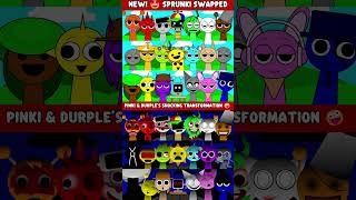 Sprunki Roles Swap But New Awesome Version Pinki & Durples Shocking Transformationvs Horror Phase