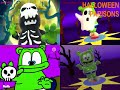 Youtube Thumbnail Gummy Bear Song Halloween Quadparison
