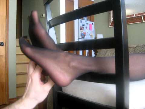 Her tongue on my big clit tickling nylon foot
