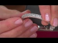 Judith Ripka Sterling 4.75 ct tw 118 Facet Diamonique Cuff with Jennifer Coffey