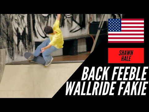 CRAZY BACKSIDE FEEBLE TO WALLRIDE FAKIE SHAWN HALE WITH CHRIS JOSLIN MANNY SANTIAGO TOREY PUDWILL