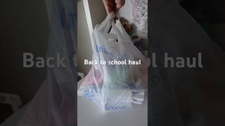 Back To School Haul