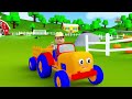 Tractors Wheels Go Round And Round | Cartoons For Kids | Nursery Rhymes For Babies By Farmees
