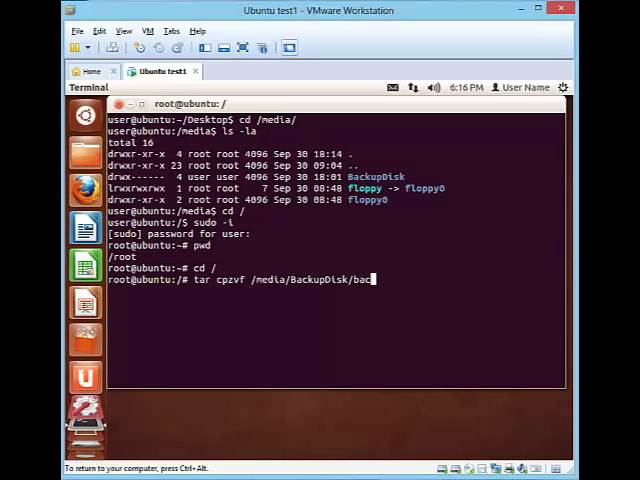Как сделать бэкап на linux