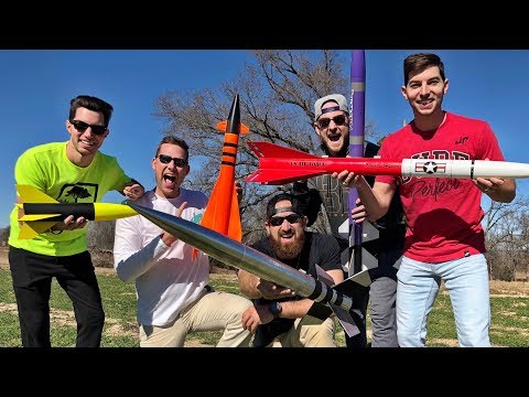 Model Rocket Battle | Dude Perfect