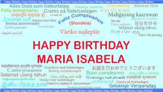 Mariaisabela Languages Idiomas - Happy Birthday