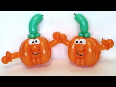 Как сделать тыкву из шаров Как сделать тыкву из шаров