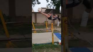 Gymnastics Uneven Bars Workout