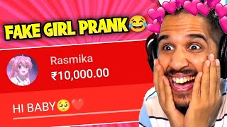 FAKE GIRL PRANK WITH FREE FIRE STREAMERS😂||#mobtra