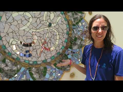 Georgina Sattva Academy Student teaches us how to make Beautiful Mosaic Art! Part 4/4