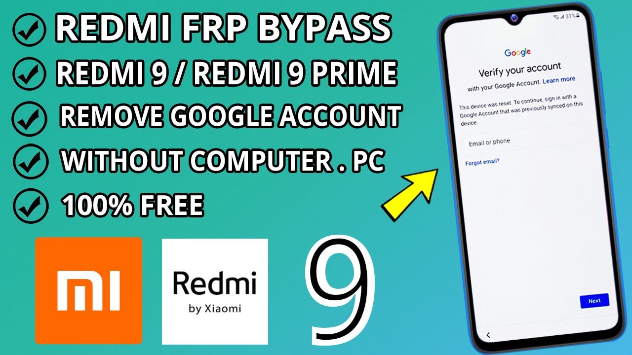 Redmi 9 Frp Bypass | How To Remove Google Account Redmi 9 Frp Bypass | How To Remove Google Account