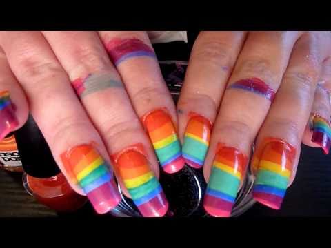Technique Nail Art How To Tutorial HD Video HowTo Design On Long Nails