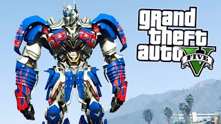 Comprei O Gigante Optimus Prime Dos Transformers No Gta 5