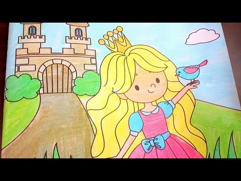 Tô màu công chúa | tô màu công chúa xinh đẹp | công chúa tô màu cho bé | coloring princess