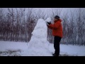 The Snowman project - Iceman in the bath (hóember építés)