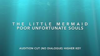 Poor Unfortunate Souls Backing Track/Karaoke -- Higher Key, Audition Cut w/ No M