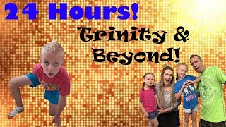 24 Hour Overnight Challenge At Trinity & Beyond's House! (They Had No Idea I was There!)