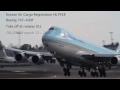 Korean Air Cargo take off at OSL