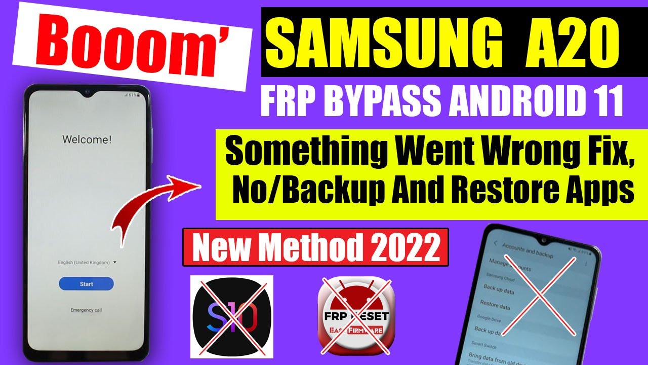 Samsung A20 FRP Bypass Android 11 | Without Restore Samsung A20 FRP Bypass Android 11 | Without Restore