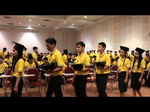 ภาพบรรยากาศการซ้อมรับปริญญาบัตรบัณฑิต คณะเทคโนโลยีสารสนเทศและการสื่อสารประจำปี 2557