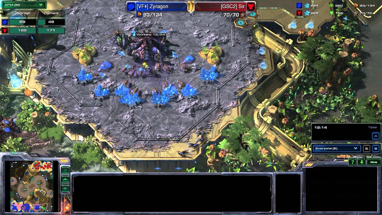 StarCraft 2 Terran vs Zerg Gameplay