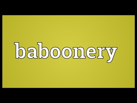 Header of baboonery