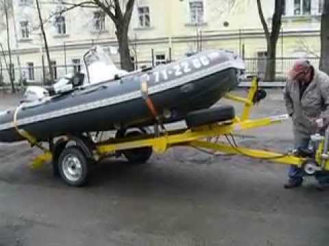 Самосвальный прицеп для лодки