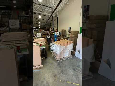 A whole bunch a of skateboards just arrived to our warehouse!