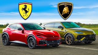 Ferrari Purosangue V Lamborghini Urus Drag Yarişi