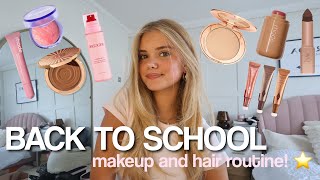 Back To School Makeup Hair Routine Glowy,Simple,Blowout,Hairstyles