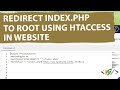 How to Redirect index.php to the Root using Htaccess in Website