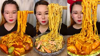 Y Noodles With Soft Boild Eggs Eating Mukbang Y Noodles Eating Challenges