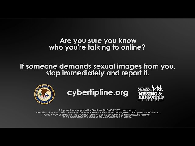 Watch Sextortion Public Service Announcement - 90 Seconds on YouTube.