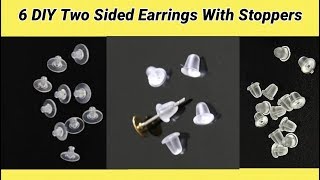 6 DIY Two Sided Earrings Making at home