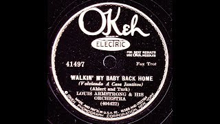 Watch Louis Armstrong Walkin My Baby Back Home video