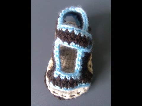 VIDEOS DE CROCHET BABY SANDALS PART ONE CORRECTED | Videos ...