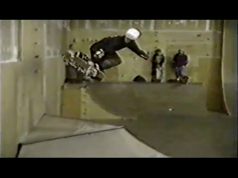 RARE CLASSIC JOHN CARDIEL FOOTAGE - 1992 - Ripping The Daily Grind Skatepark