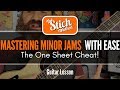 The Minor Guitar Jam Cheat Sheet. Pentatonic and Arpeggio Mastery