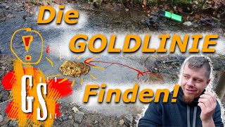 (4) Kleiner Bach, grosses Gold - wo ist die Goldlinie? Gold finden in Deutschland
