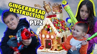 Gingerbread House Destruction Pt 2 W Box Trolls By Skylander Boy And Girl W Lightcore Chase