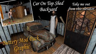 Granny Recaptured Pc - Car On Top Shed With Buttery Mod Pack Graphic