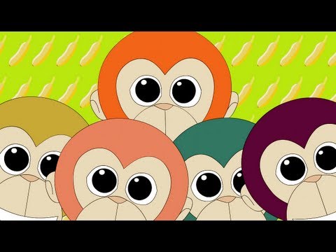 Five Little Monkeys Jumping On The Bed Nursery Rhyme | Kids...